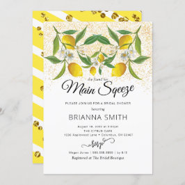 Invitación Lemon Blossom Magia Sand Bridal Shower