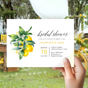 Invitación Lemon Botanical Bridal Shower