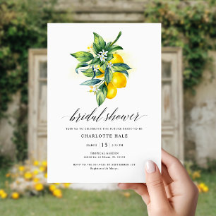 Invitación Lemon Botanical Bridal Shower