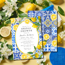 Invitación Lemon Bridal Shower Main squeeze Mediterranean