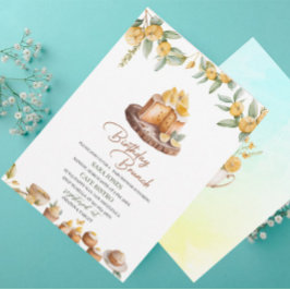 Invitación Lemon Cakes Watercolor Brunch Cumpleaños