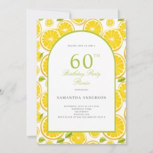 Invitación Lemon Citrus 60 cumpleaños