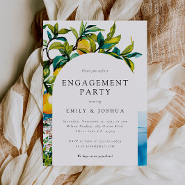 Invitación Lemon Citrus Amalfi Coast Engagement Party