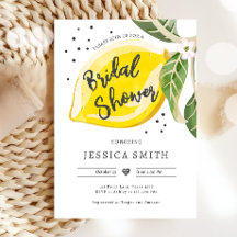 Lemon Citrus Greenery Summer Bridal Shower