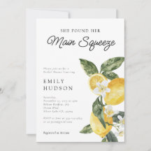 Lemon Citrus Main Squeeze Bridal Shower