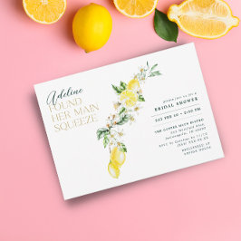 Invitación Lemon Citrus Main Squeeze Bridal Shower