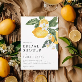 Invitación Lemon Citrus Main Squeeze Bridal Shower