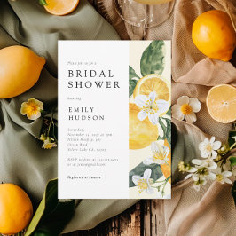 Invitación Lemon Citrus Main Squeeze Bridal Shower