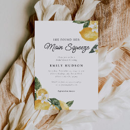Invitación Lemon Citrus Main Squeeze Bridal Shower