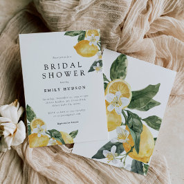 Invitación Lemon Citrus Main Squeeze Bridal Shower