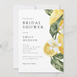 Invitación Lemon Citrus Main Squeeze Bridal Shower