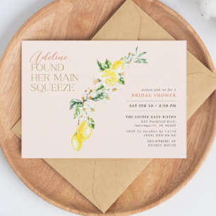 Invitación Lemon Citrus Main Squeeze Rubor Bridal Shower