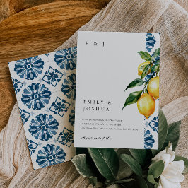 Invitación Lemon Citrus Positano Boda italiano