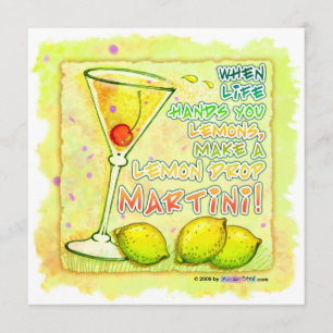 Invitación - Lemon Drop Martini