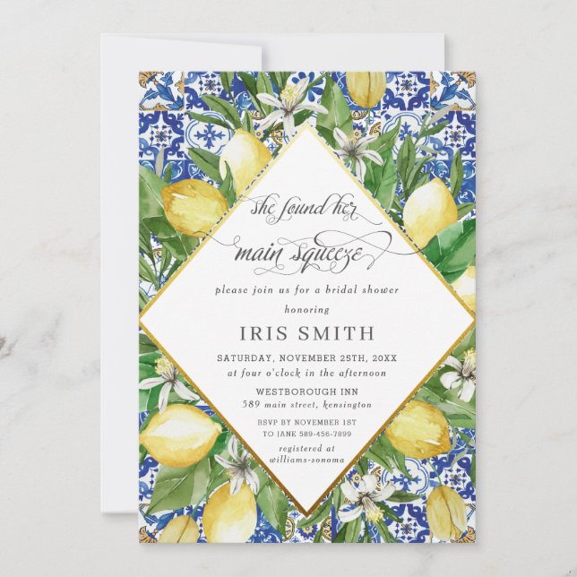 Invitación Lemon, encontró su principal cortadora de brisas (Anverso)