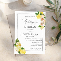 Lemon Floral Boda
