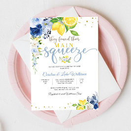 Invitación Lemon Floral Bridal Shower Invitation