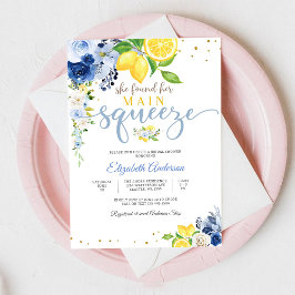 Invitación Lemon Floral Bridal Shower Invitation