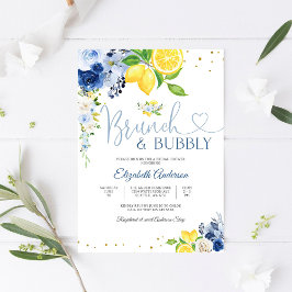 Invitación Lemon Floral Bridal Shower Invitation