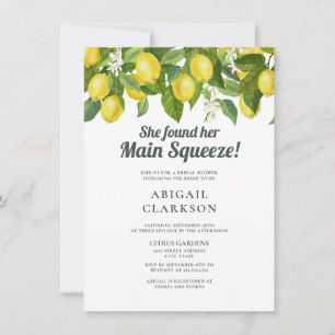 Invitación Lemon Floral Main Squeeze Brieze Shower