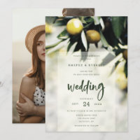 Lemon Grove | Moderno Boda de verano amarillo y ve