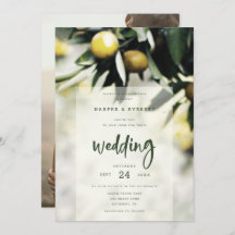 Lemon Grove | Moderno Boda de verano amarillo y ve