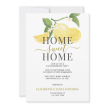 Lemon Home Sweet Home Fiesta de calentamiento de l