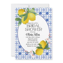 Lemon italiano mediterráneo Tile Bridalducha