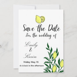 Invitación Lemon Italy wedding 