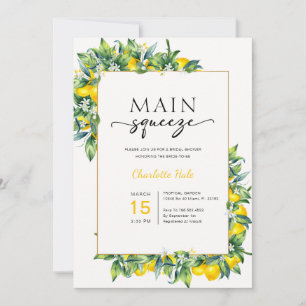 Invitación Lemon Main Squeeze Brieze Shower