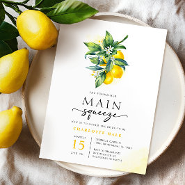 Invitación Lemon Main Squeeze Brieze Shower