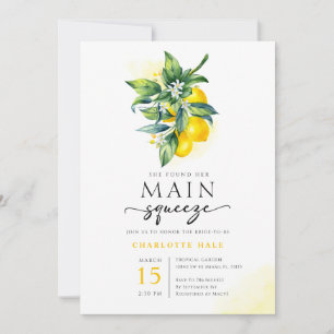Invitación Lemon Main Squeeze Brieze Shower