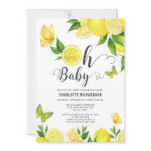 Lemon Oh Baby Citrus Baby Shower Personalizado