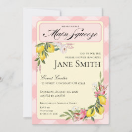 Invitación Lemon Themed Bridal Shower Invitation