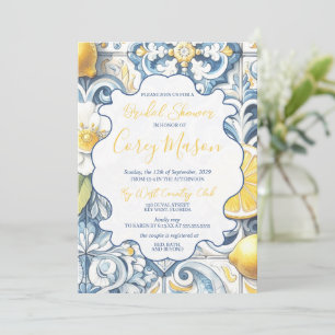 Invitación Lemon Tile Bridal Shower