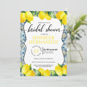 Invitación Lemon Tile Bridal Shower