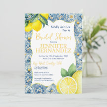 Lemon Tile Bridal Shower