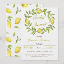 Lemon Wreath Baby Shower