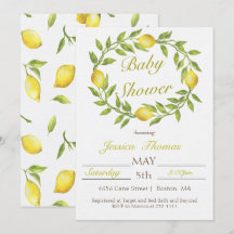 Lemon Wreath Baby Shower