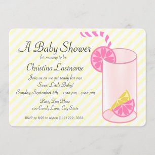 Invitación Lemonade Baby Shower