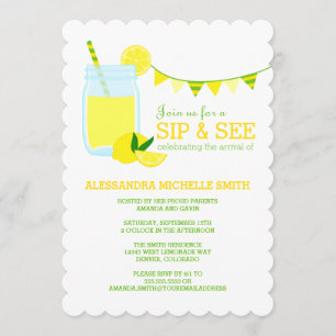 Invitación Lemonade Sip y Ver Fiesta
