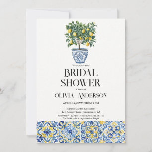 Invitación Lemons Amalfi Positano Ducha Italiana de Novias
