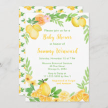 Lemons and Greenery Baby Shower