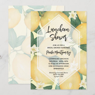 Invitación Lemons and Greenery Luncheon Bridal Shower