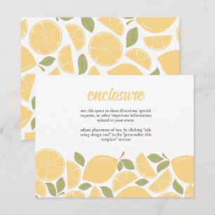 Invitación Lemons Bridal Shower Invitar Insertar