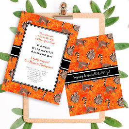 Invitación Lemures malgaches Fiesta de selva en Madagascar