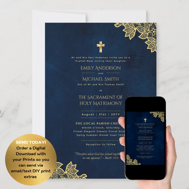 Invitación Lengua tradicional Boda católico Masa Nupcial (Subido por el creador)