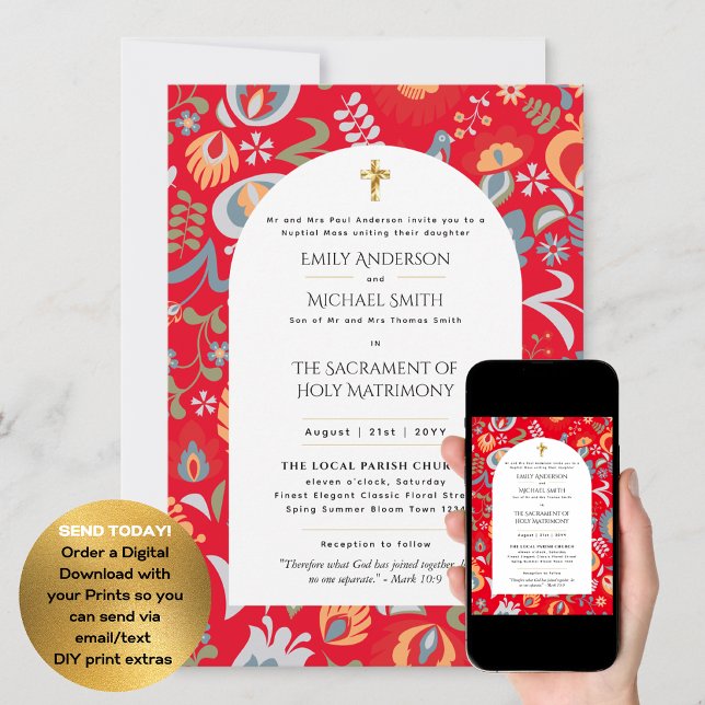 Invitación Lengua tradicional Boda católico Masa Nupcial (Subido por el creador)