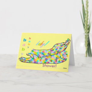 Invitación Lenguaje de Rótulo americano para BABY SHOWER