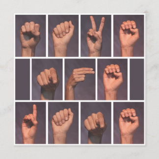 Invitación Lenguaje de Rótulo Guardar la fecha